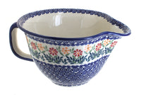 Polish Pottery Garden Bouquet Batter Bowl