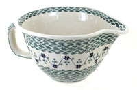 Polish Pottery Sage Floral Batter Bowl