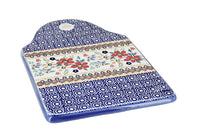 Polish Pottery Red Daisy Cutting Board