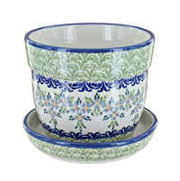 Polish Pottery Summer Vine Medium Flower Pot