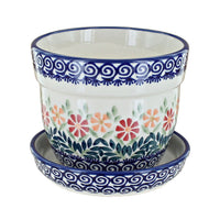 Polish Pottery Garden Bouquet Medium Flower Pot