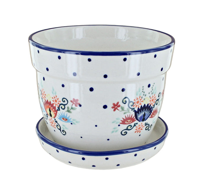 Polish Pottery Desert Flower Large Flower Pot