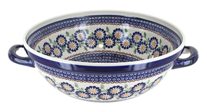Polish Pottery Peach Blossom Colander