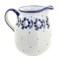 Polish Pottery Sunflower Pitcher