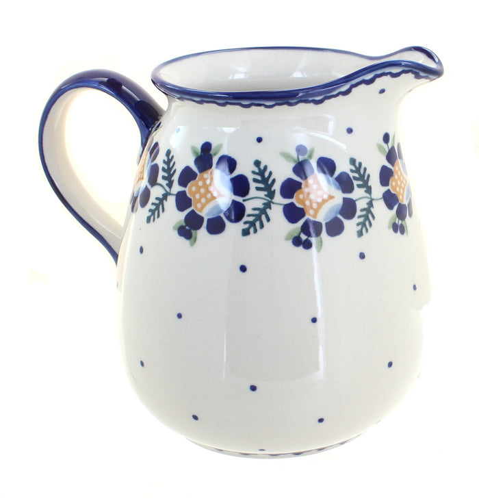 Polish Pottery Sunflower Pitcher