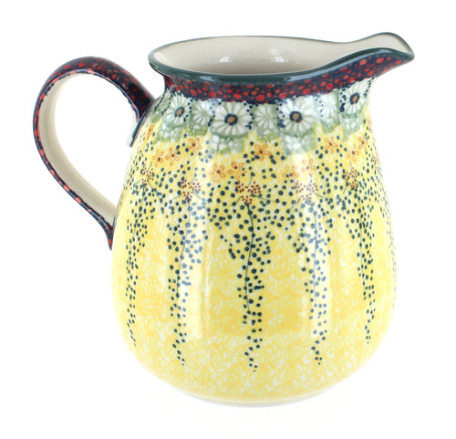 Polish Pottery Sunshine Grotto Pitcher