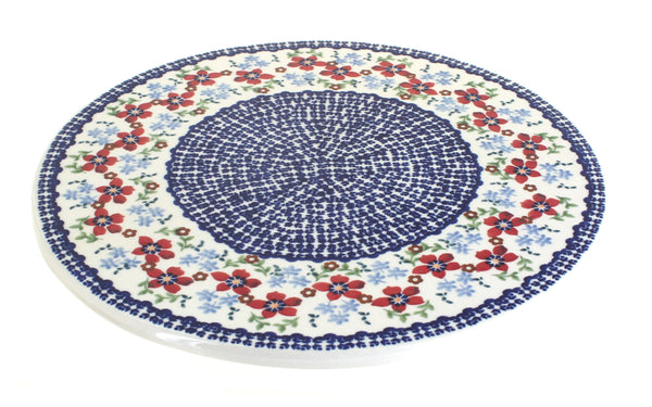 Red Poppy Round Cutting Board