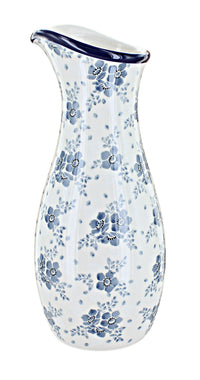 Polish Pottery Blue Fleur Water Carafe