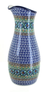 Polish Pottery Mardi Gras Water Carafe