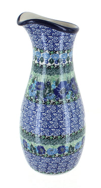 Polish Pottery Sapphire Fields Water Carafe