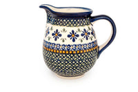 Mosaic Flower Small Pitcher Polish Pottery