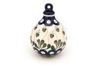 Alyce Teardrop Christmas Ornament Polish Pottery
