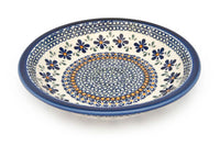 Mosaic Flower Soup Plate Polish Pottery