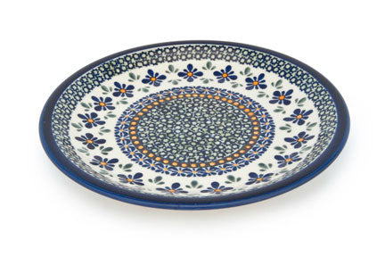 Mosaic Flower Small Dinner Plate Polish Pottery