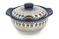 Aztec Flower Soup Tureen Polish Pottery