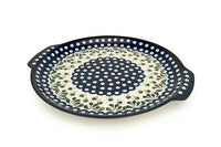 Alyce Round Serving Tray with Handles Polish Pottery