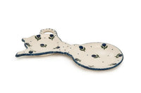 Blueberry Tea Bag Holder & Saucer Polish Pottery