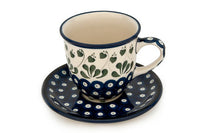 Alyce Coffee Mug & Saucer Polish Pottery