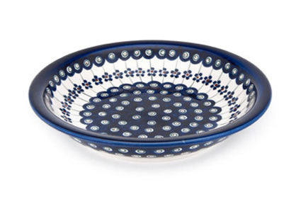 Flowering Peacock Soup Plate Polish Pottery