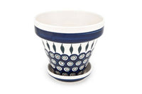 Peacock Medium Flower Pot Polish Pottery
