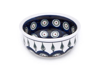 Peacock Small Bowl Polish Pottery