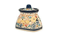 Butterfly Small Garlic Keeper Polish Pottery