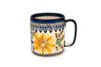 Autumn Burst Coffee Mug Polish Pottery