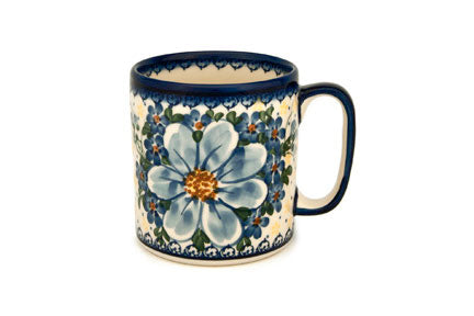 Daisy Surprise Coffee Mug Polish Pottery