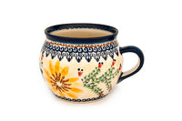 Autumn Burst Bubble Soup Mug Polish Pottery