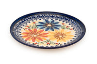 Autumn Burst Dessert Plate Polish Pottery