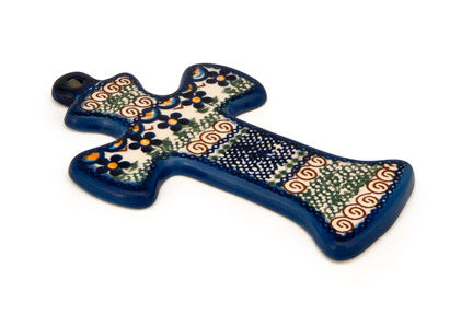 Aztec Flower Cross Polish Pottery