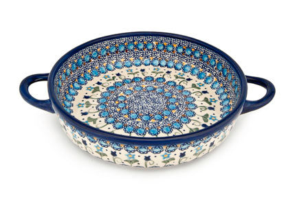 Savannah Small Round Baker with Handles Polish Pottery