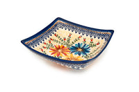 Autumn Burst Square Serving Dish Polish Pottery