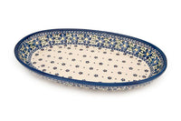 Spring Blossom Oval Platter Polish Pottery