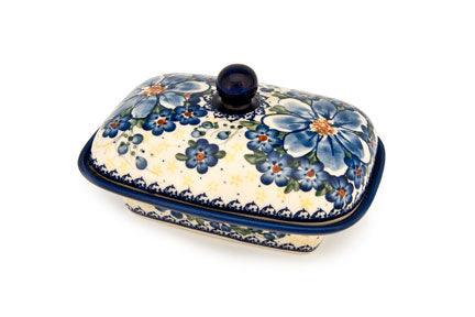 Daisy Surprise Butter Tub Polish Pottery