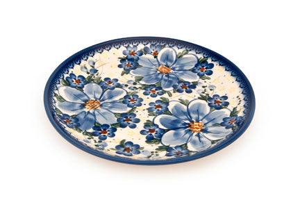 Daisy Surprise Dessert Plate Polish Pottery