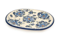 Daisy Surprise Large Oval Platter Polish Pottery
