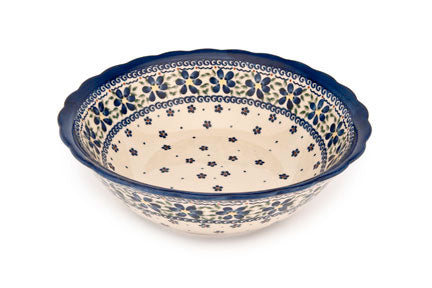 Spring Blossom Large Serving Bowl Polish Pottery