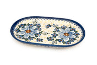 Daisy Surprise Small Oval Dish Polish Pottery