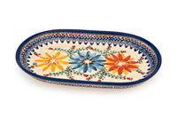 Autumn Burst Medium Oval Dish Polish Pottery