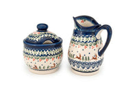 Reindeer Delight Cream & Sugar Set Polish Pottery