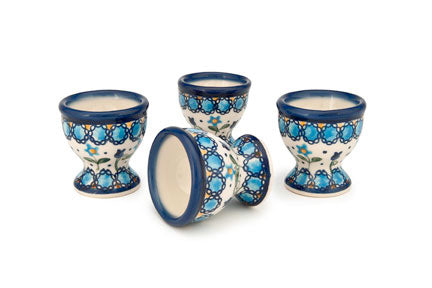 Savannah 4PC Egg Cup Set Polish Pottery