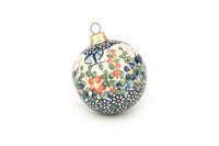 Garden Butterfly Large Christmas Ball Polish Pottery