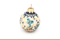 Garden of Eden Small Christmas Ball Polish Pottery