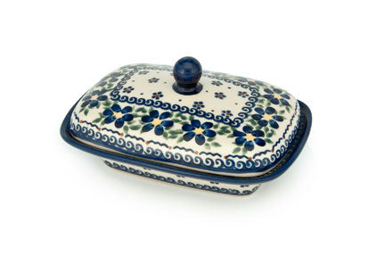 Spring Blossom Butter Tub Polish Pottery
