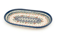 Reindeer Delight Small Oval Dish Polish Pottery