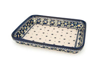 Spring Blossom Medium Rectangular Baker Polish Pottery