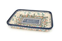 Garden of Eden Medium Rectangular Baker Polish Pottery