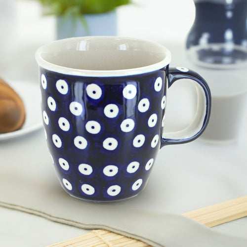 Dots Coffee Mug Polish Pottery