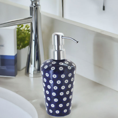 Dots Soap Dispenser Polish Pottery